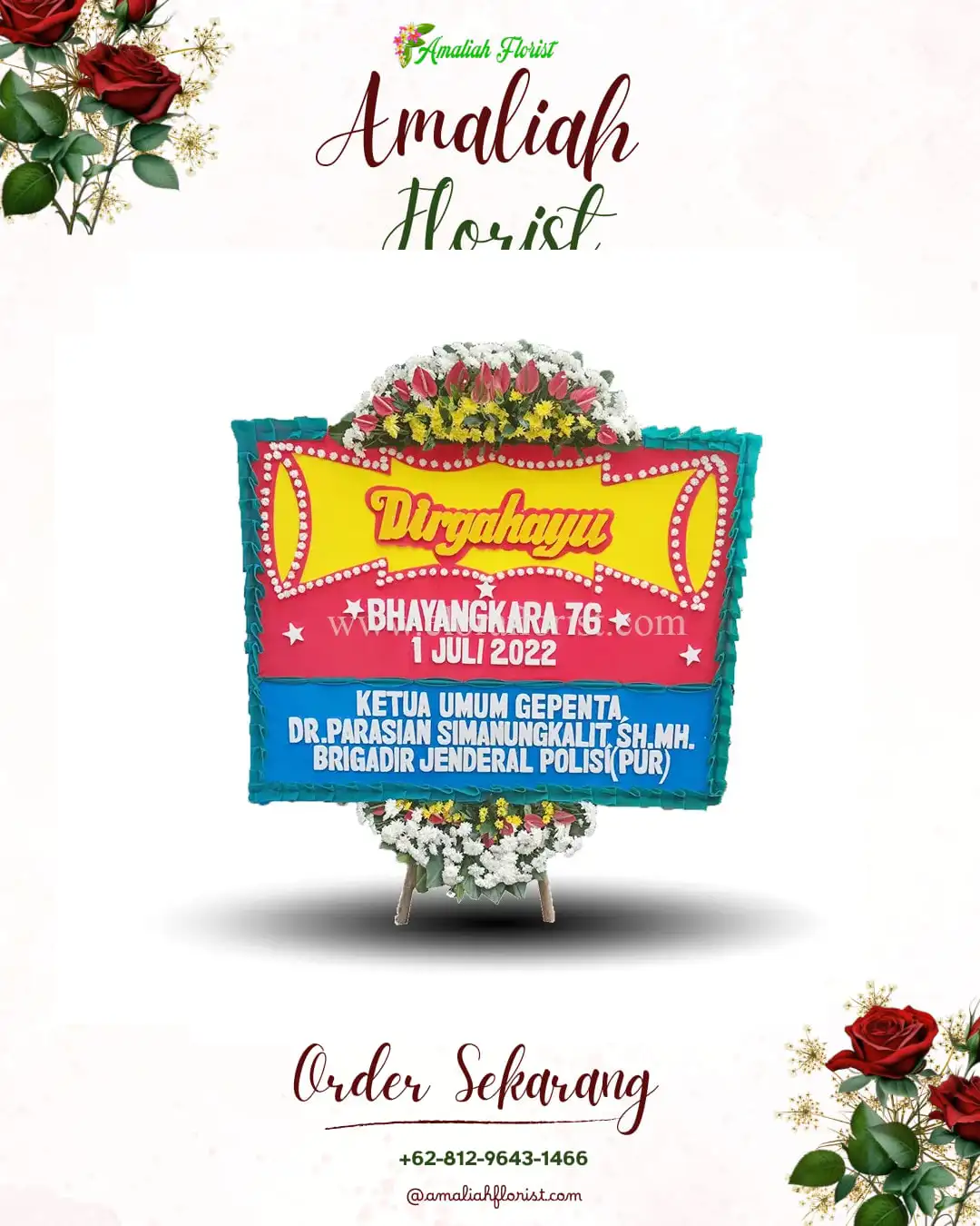 Papan Bunga HUT Ulang Tahun Pulau Banyak